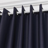 Max Blockout Curtain Eyelet Ring Room Darkening Window Drape Navy Blue 100x250cm