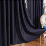 Max Blockout Curtain Eyelet Ring Room Darkening Window Drape Navy Blue 100x250cm