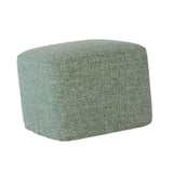 Square Wooden Stool Cover Protective Sleeve for Footstools Blackish green