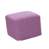 Square Wooden Stool Cover Protective Sleeve for Footstools Light Purple