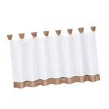 Max Customize Cafe Window Curtain Kitchen Curtain Tier #2 47x18 Inch, Brown