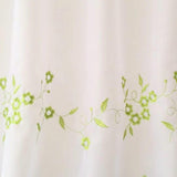 Max Embroidered Window Tiers Kitchen Cafe Half Curtains Green 45x90cm