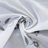 Max Embroidered Window Tiers Kitchen Cafe Half Curtains Gray 45x120cm