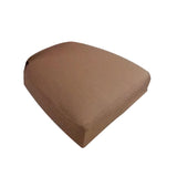 Stretch Wedding Dining Room Chair Seat Cover with Locking Buckle Coffee