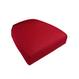 Stretch Wedding Dining Room Chair Seat Cover with Locking Buckle Red