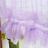 Max Freshness Style Short Window Curtains Home Cafe Cabinet Sheer Blind Purple