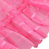 Max Freshness Style Short Window Curtains Home Cafe Cabinet Sheer Blind Rosy Red