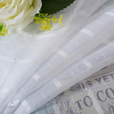 Max Freshness Style Short Window Curtains Home Cafe Cabinet Sheer Blind White