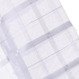 Max Freshness Style Short Window Curtains Home Cafe Cabinet Sheer Blind White