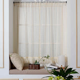 Max Freshness Style Short Window Curtains Home Cafe Cabinet Sheer Blind Yellow