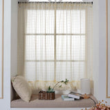 Max Freshness Style Short Window Curtains Home Cafe Cabinet Sheer Blind Yellow