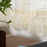 Max Freshness Style Short Window Curtains Home Cafe Cabinet Sheer Blind Yellow