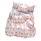 Max Four pieces of Aloe Cotton Duvet Covers Quilt Cover+Bedsheet +Pillow Cases Carrots-M