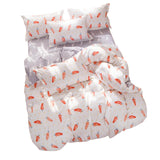 Max Four pieces of Aloe Cotton Duvet Covers Quilt Cover+Bedsheet +Pillow Cases Carrots-M