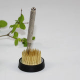 Max Ikebana Kenzan Straightening Tool Flower Frogs Cleaner Silver