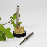 Max Ikebana Kenzan Straightening Tool Flower Frogs Cleaner Silver