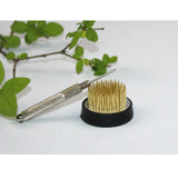 Max Ikebana Kenzan Straightening Tool Flower Frogs Cleaner Silver