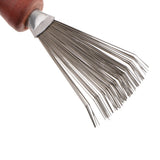 Max Japanese Ikebana Kenzan Cleaning Rake Brush Tool for Short and Long Needle