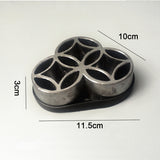 Max Japanese Ikebana Shippo Flower Arranging Frogs Flower Holder Planter 3 Rings