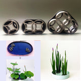 Max Japanese Ikebana Shippo Flower Arranging Frogs Flower Holder Planter 3 Rings
