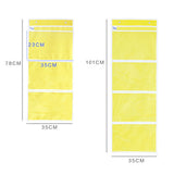 Max Magazine Storage Pockets Hanging Bag Organizer Rack Closet Yellow 3 Slots