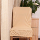 Max Spandex Stretch Low Short Back Chair Cover Bar Stool Cover Beige