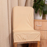 Max Spandex Stretch Low Short Back Chair Cover Bar Stool Cover Beige