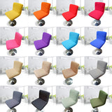 Max Spandex Stretch Low Short Back Chair Cover Bar Stool Cover Beige