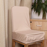 Spandex Stretch Low Short Back Chair Cover Bar Stool Cover Champagne