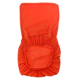 Max Spandex Stretch Low Short Back Chair Cover Bar Stool Cover Orange