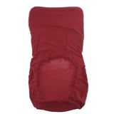 Max Spandex Stretch Low Short Back Chair Cover Bar Stool Cover Wine Red