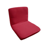 Max Spandex Stretch Low Short Back Chair Cover Bar Stool Cover Wine Red