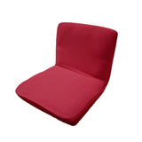 Max Spandex Stretch Low Short Back Chair Cover Bar Stool Cover Wine Red