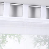 Max Sheer Voile Roman Blinds Curtains for Bedroom Kitchen Balcony White-60×155cm