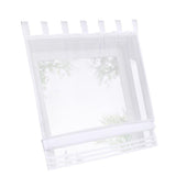 Max Sheer Voile Roman Blinds Curtains for Bedroom Kitchen Balcony White-100×155cm