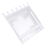 Max Sheer Voile Roman Blinds Curtains for Bedroom Kitchen Balcony White-120×155cm