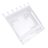 Max Sheer Voile Roman Blinds Curtains for Bedroom Kitchen Balcony White-140×155cm