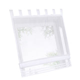 Max Sheer Voile Roman Blinds Curtains for Bedroom Kitchen Balcony White-140×155cm