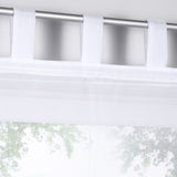 Max Sheer Voile Roman Blinds Curtains for Bedroom Kitchen Balcony White-140×155cm
