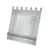 Max Sheer Voile Roman Blinds Curtains for Bedroom Kitchen Balcony Grey-80×155cm