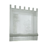 Max Sheer Voile Roman Blinds Curtains for Bedroom Kitchen Balcony Grey-80×155cm