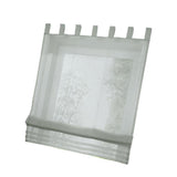 Max Sheer Voile Roman Blinds Curtains for Bedroom Kitchen Balcony Grey-120×155cm