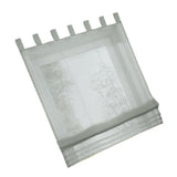 Max Sheer Voile Roman Blinds Curtains for Bedroom Kitchen Balcony Grey-120×155cm