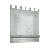 Max Sheer Voile Roman Blinds Curtains for Bedroom Kitchen Balcony Grey-140×155cm