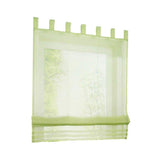 Max Sheer Voile Roman Blinds Curtains for Bedroom Kitchen Balcony Green-60×155cm