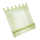 Max Sheer Voile Roman Blinds Curtains for Bedroom Kitchen Balcony Green-60×155cm