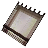 Max Sheer Voile Roman Blinds Curtains for Bedroom Kitchen Balcony Coffee-100×155cm