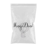 Max 1Piece Alloy Curtain Decorative Pole/Rod Finials Ends Heads 28mm White E
