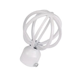 Max 1Piece Alloy Curtain Decorative Pole/Rod Finials Ends Heads 28mm White E
