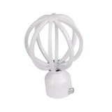 Max 1Piece Alloy Curtain Decorative Pole/Rod Finials Ends Heads 28mm White E